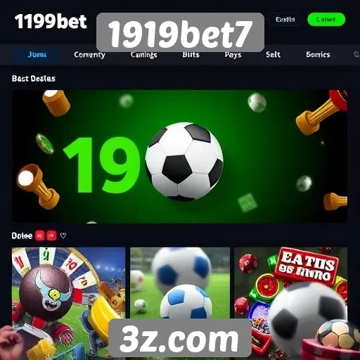 Oferta de jogos disponíveis na 1919bet7
