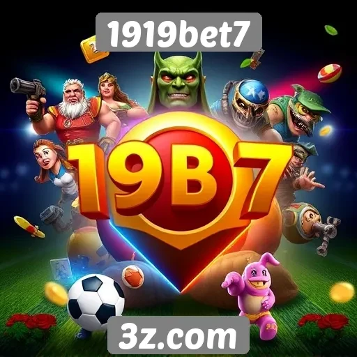 Variedade de jogos disponíveis na plataforma 1919bet7